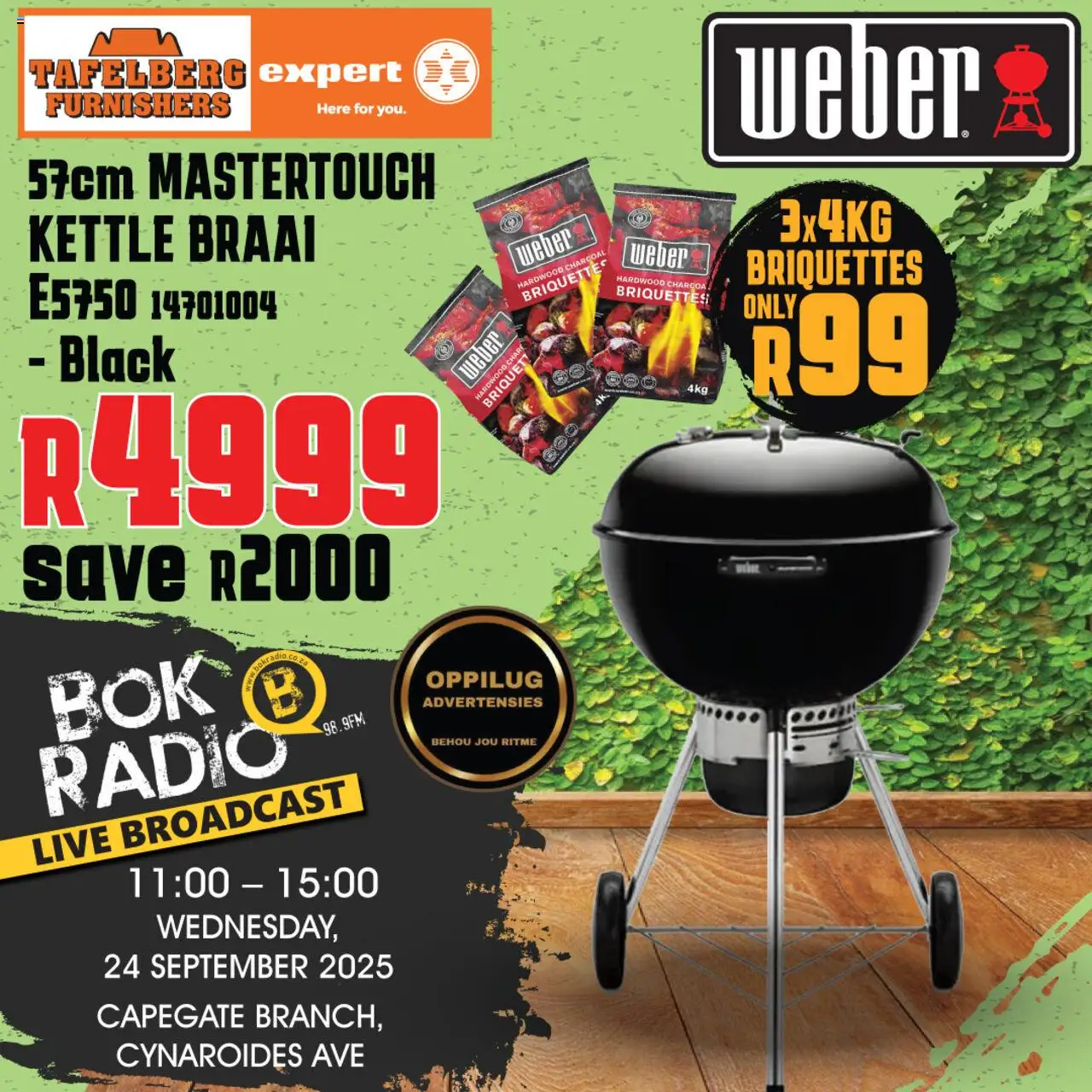 Tafelberg Furnishers Bok Radio Celebration from 24/09 - 24/09/2025 > Promotions