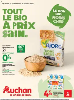 Prévisualisation de Tout le bio à prix sain du magasin Auchan formulaire valide 14/10/2025
