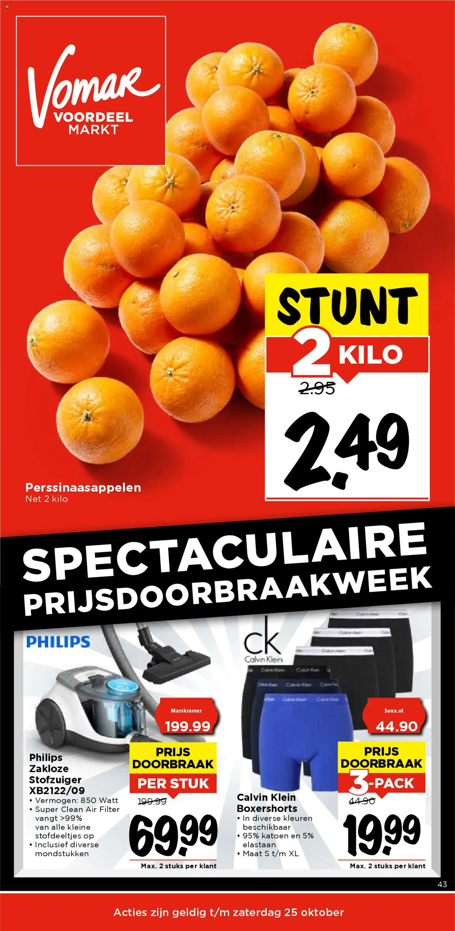 Vomar shop Weekendfolder week 43 geldig vanaf 23-10-2025 - Paginanummer 1