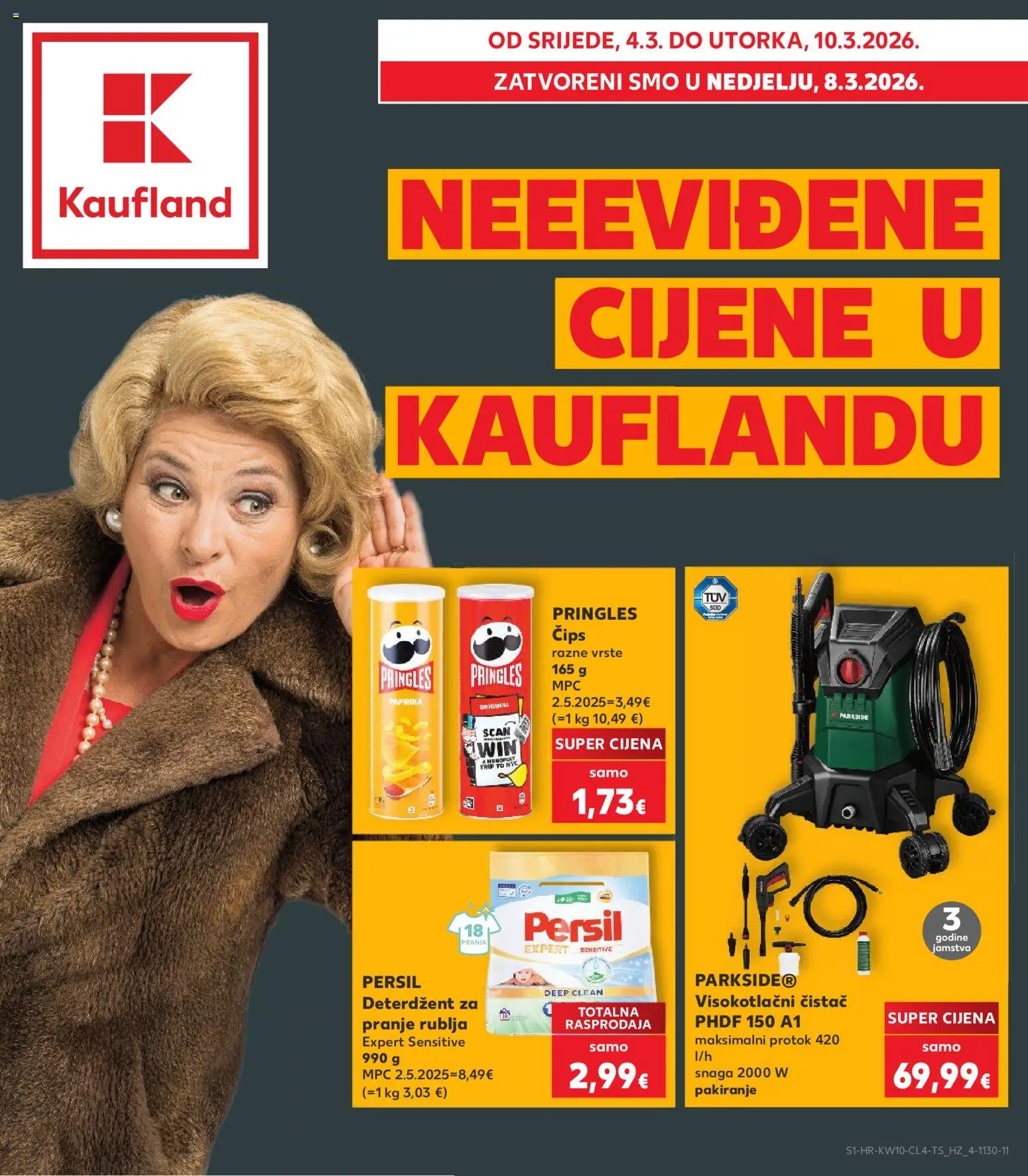 Pregled letka Neevidene cijene u Kauflandu trgovine Kaufland vrijedi od 04.03.2026