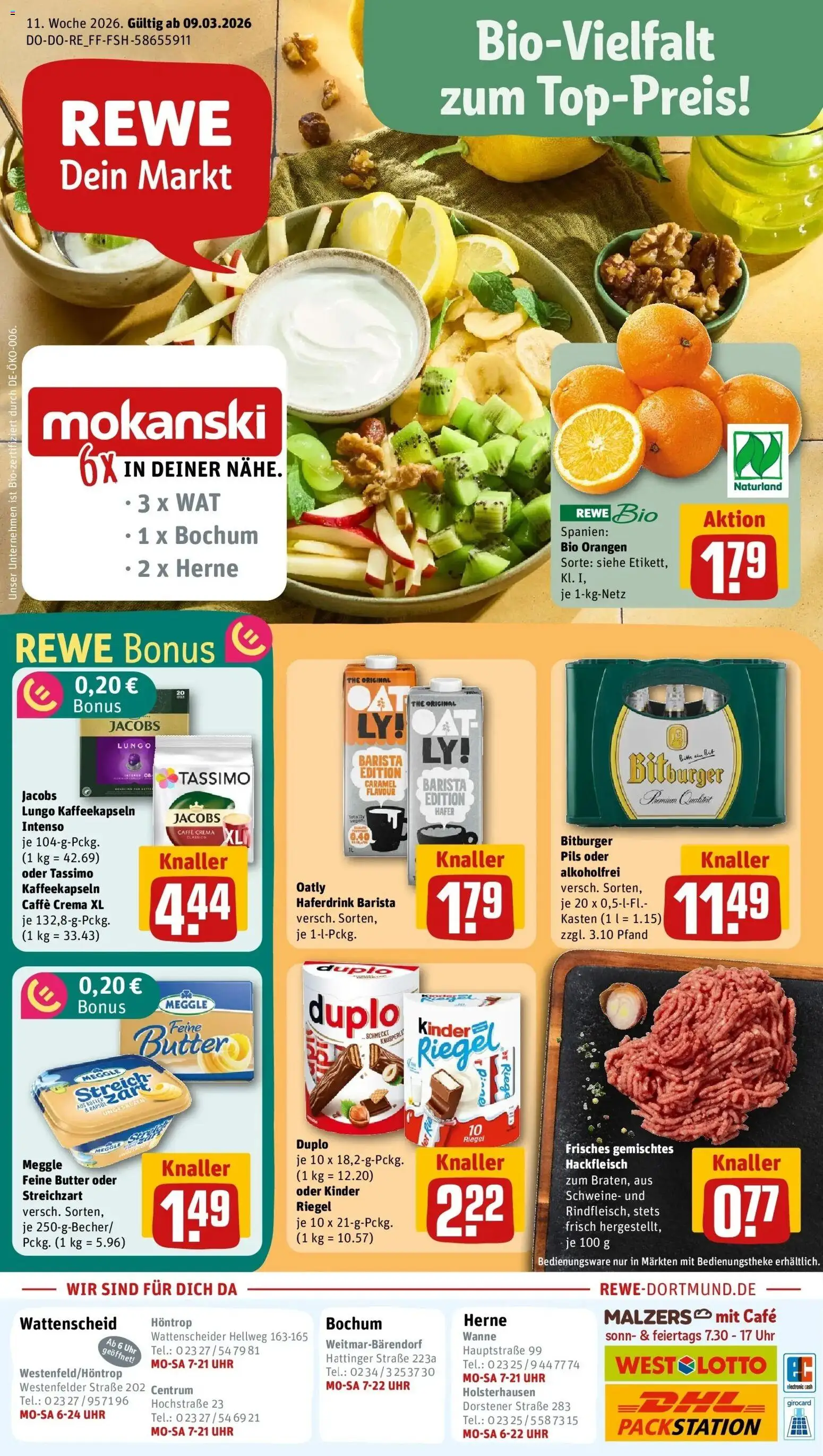 Vorschau von dem Prospekt des Geschäftes Rewe, gültig ab dem 09.03.2026