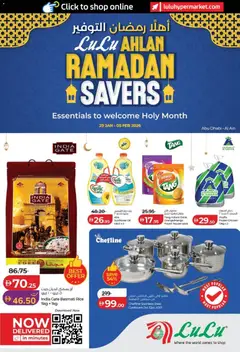 Preview of the catalogue Ahlan Ramadan Savers - Abu Dhabi & Al Ain of store Lulu Hypermarket valid from 29 Jan, 2026