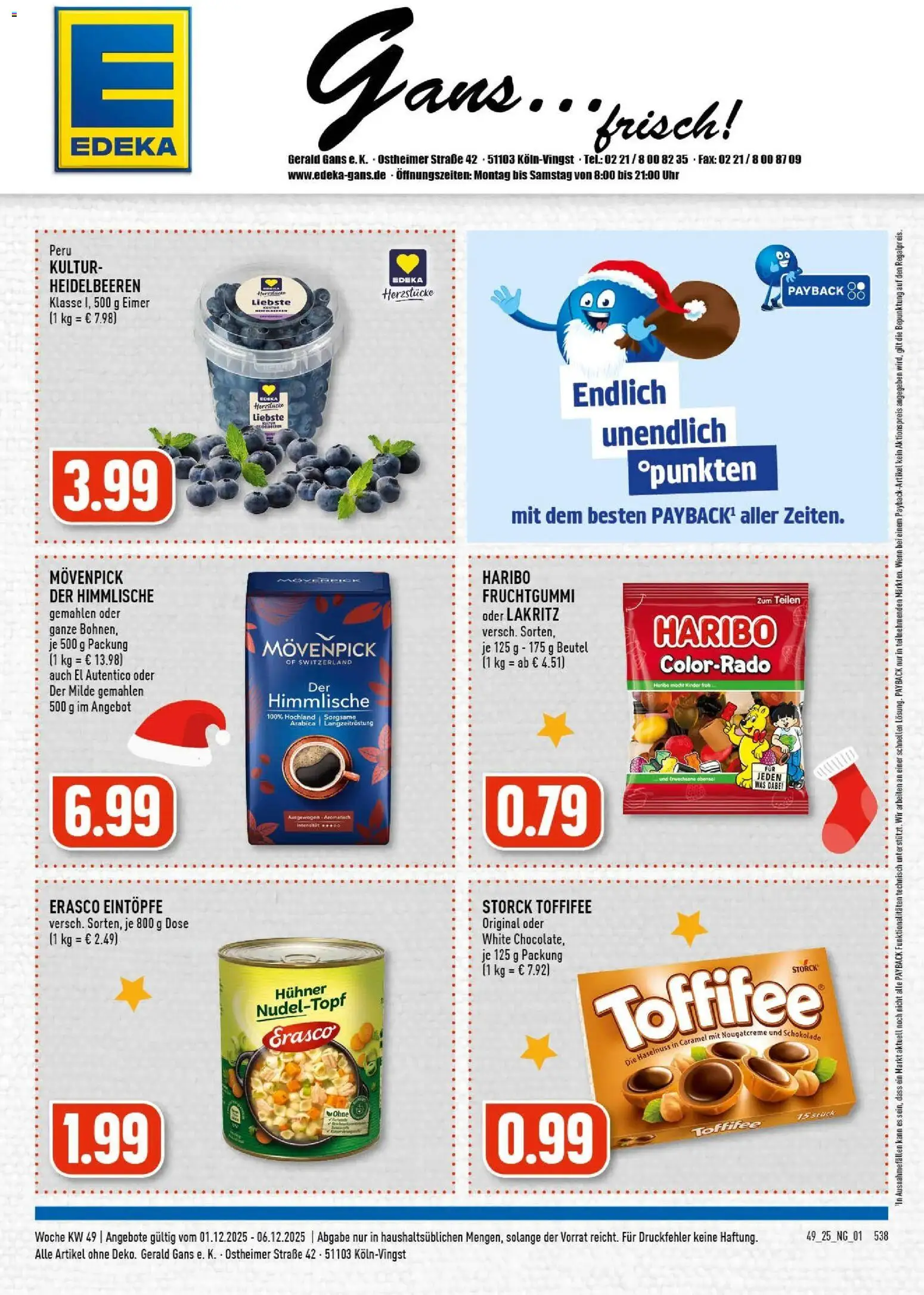Vorschau von dem Prospekt des Geschäftes Edeka, gültig ab dem 01.12.2025