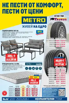 Преглед на METRO брошура - Нехранителни стоки от магазин METRO - Офертата е валидна от 12.03.2026