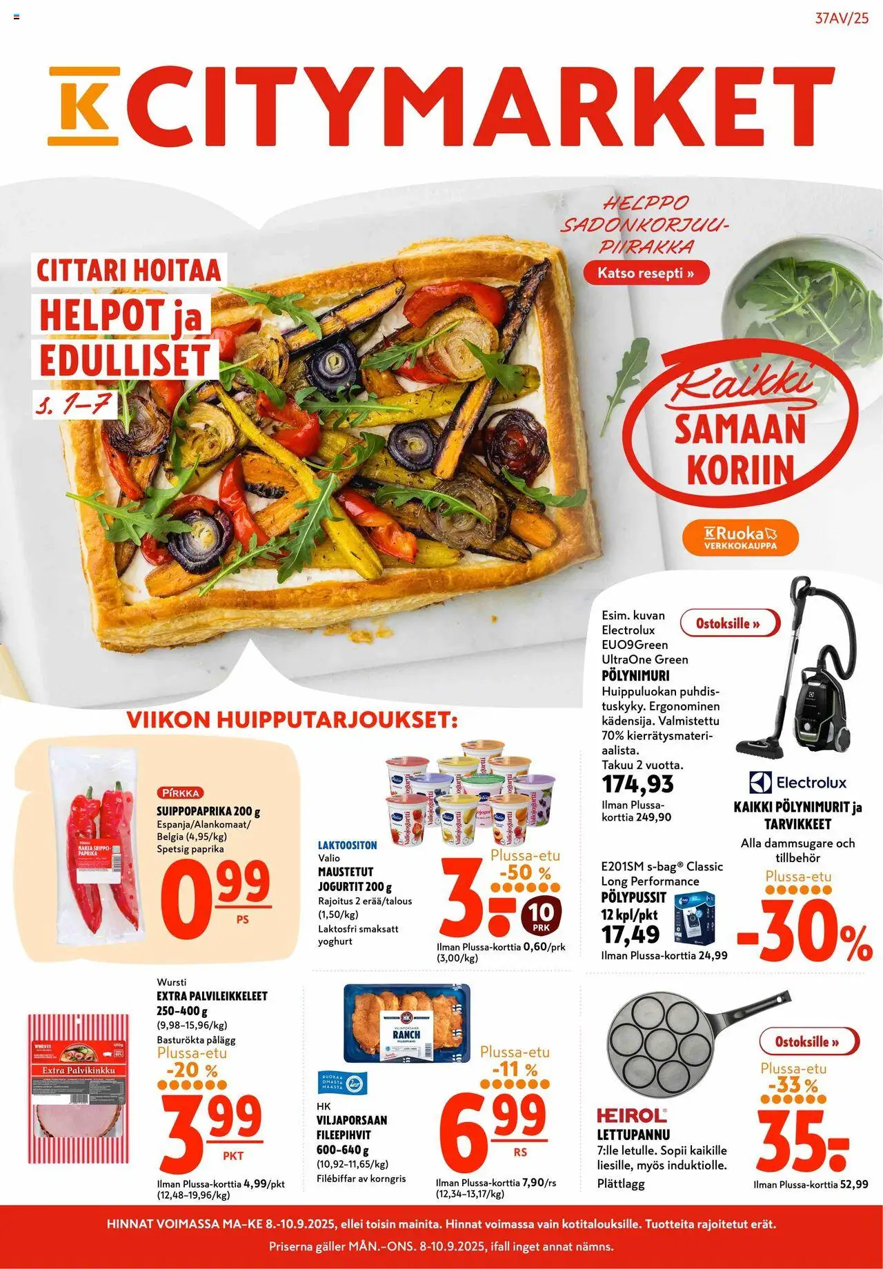 K-Citymarket-kaupan Tarjoukset voimassa 08/09/2025 - Sivulla 1