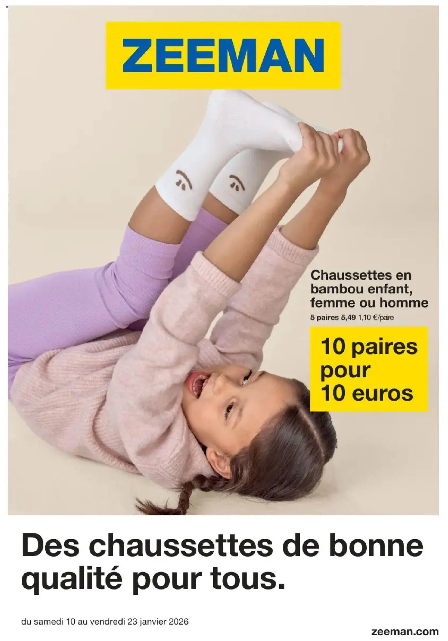 Voorbeeld van Publicité van winkel Zeeman geldig vanaf 10/01/2026