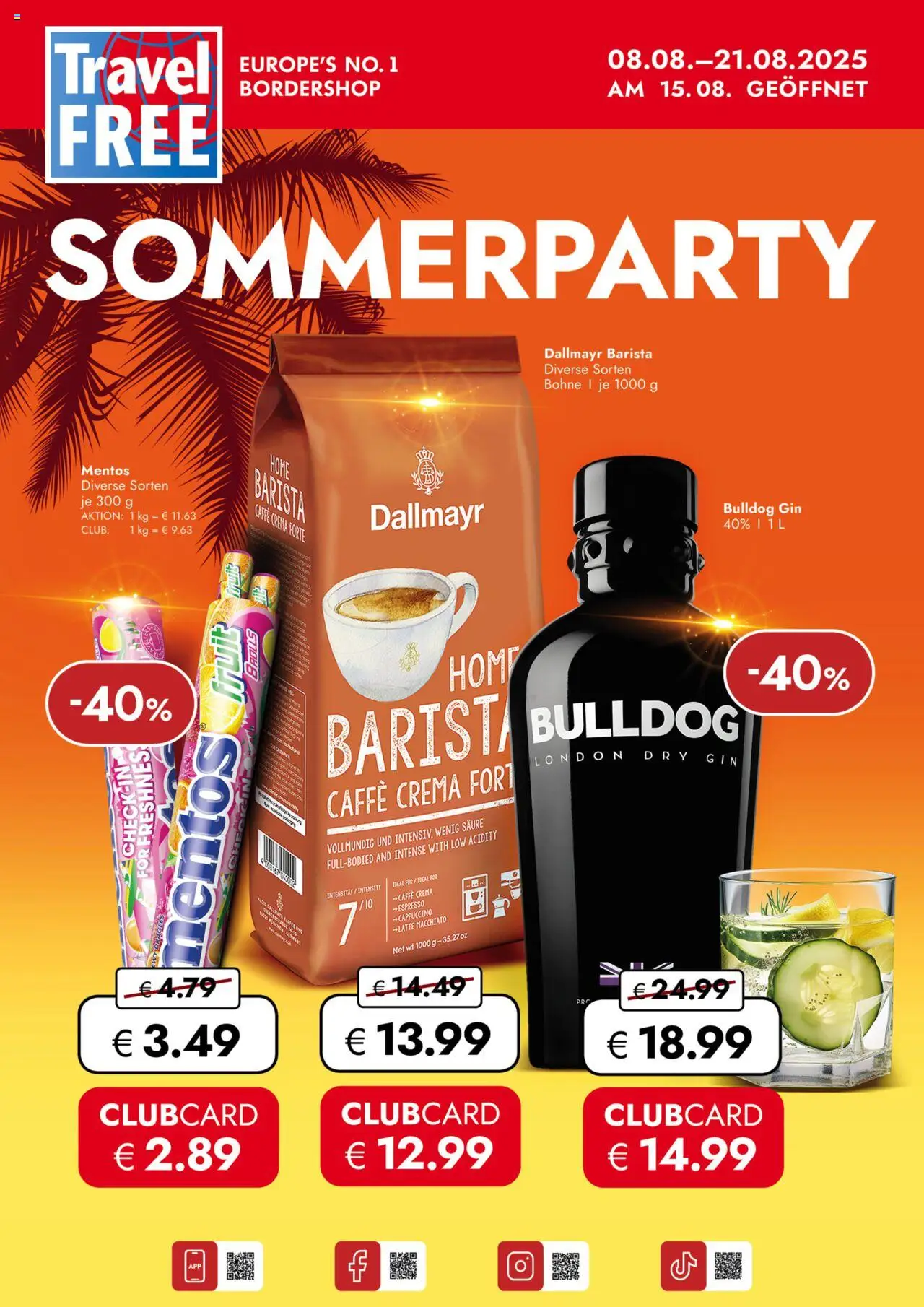 Travel Free Aktionsangebote (vom 08.08.2025 - 21.08.2025)