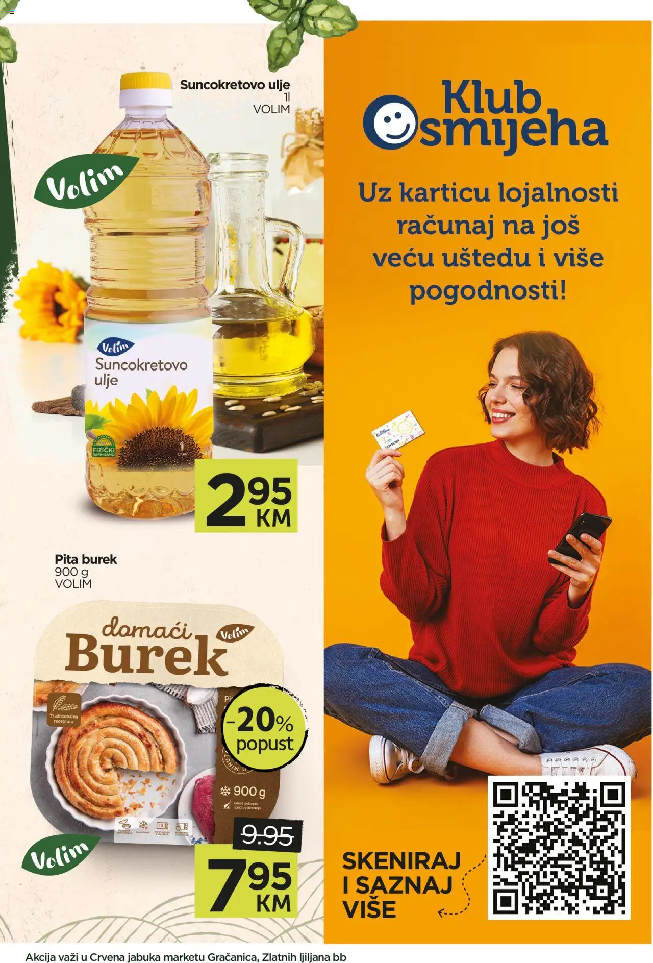 Pregled letka Katalog Akcija Crvena jabuka Gračanica trgovine Crvena jabuka vrijedi od 2025.10.02