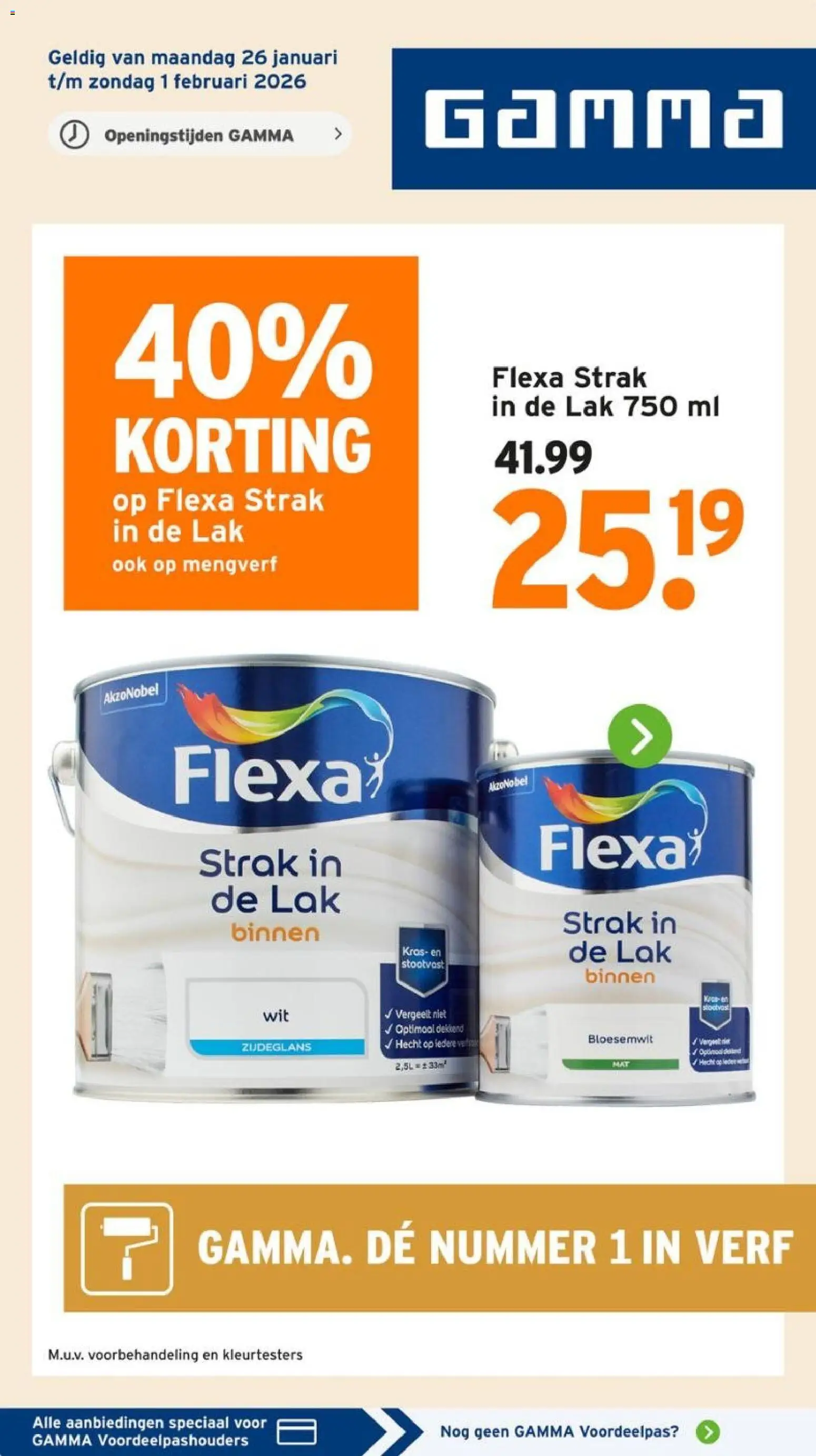 Voorbeeld van Folder van winkel GAMMA geldig vanaf 26-01-2026