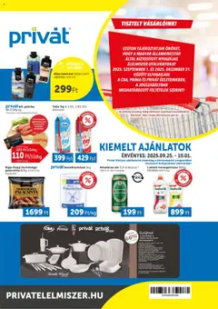 PRIVÁT - Akciós újság PRIVÁT megtekintése, amely érvényes 2025.09.25.-től
