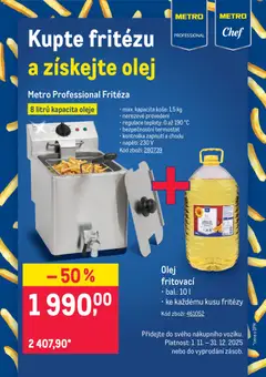 Náhled nabídky: Makro Leták - Kupte fritézu a získejte olej platný od 01.11.2025