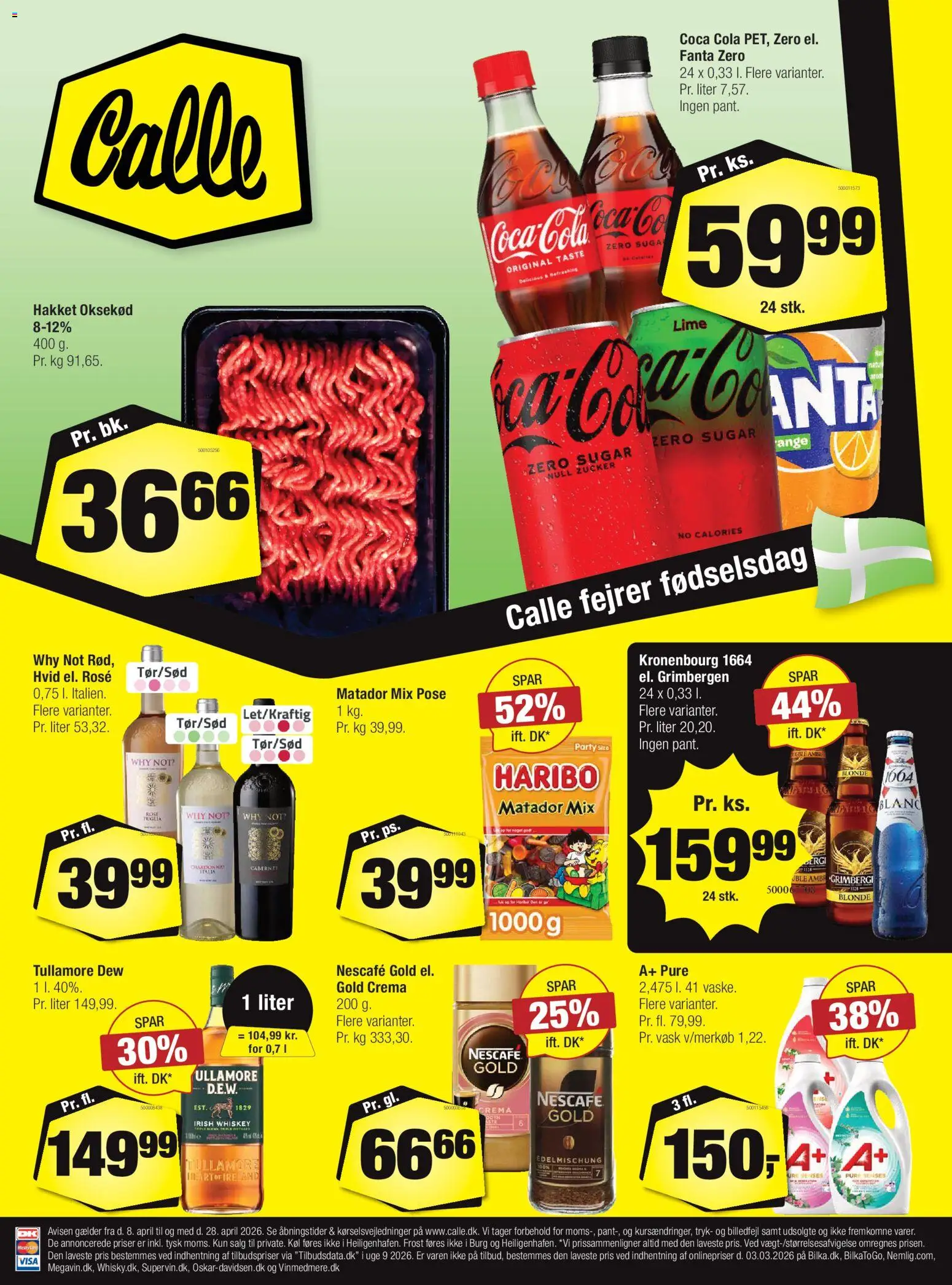 Eksempel på tilbudsavis Calle - Tilbudsavis fra butik Calle gyldig fra 08/04/2026