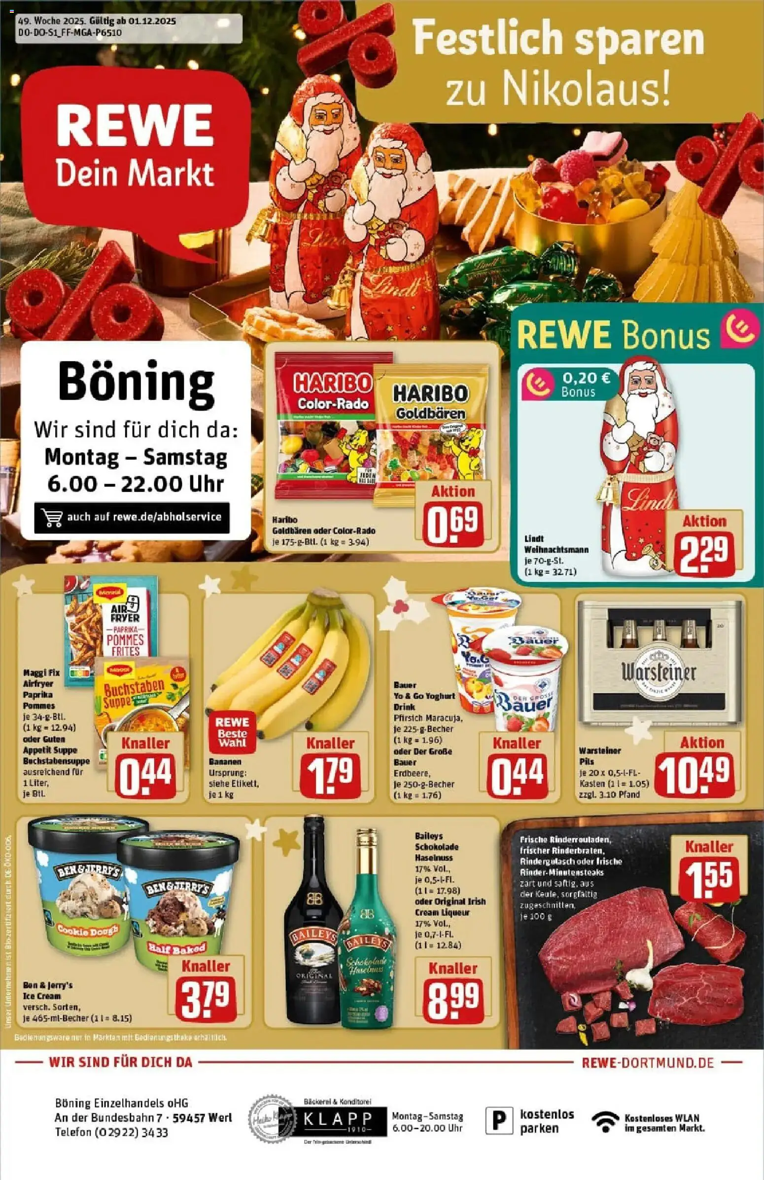Vorschau von dem Prospekt des Geschäftes Rewe, gültig ab dem 01.12.2025