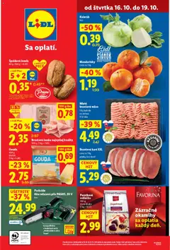 Náhľad Lidl letáku platného od 16.10.2025