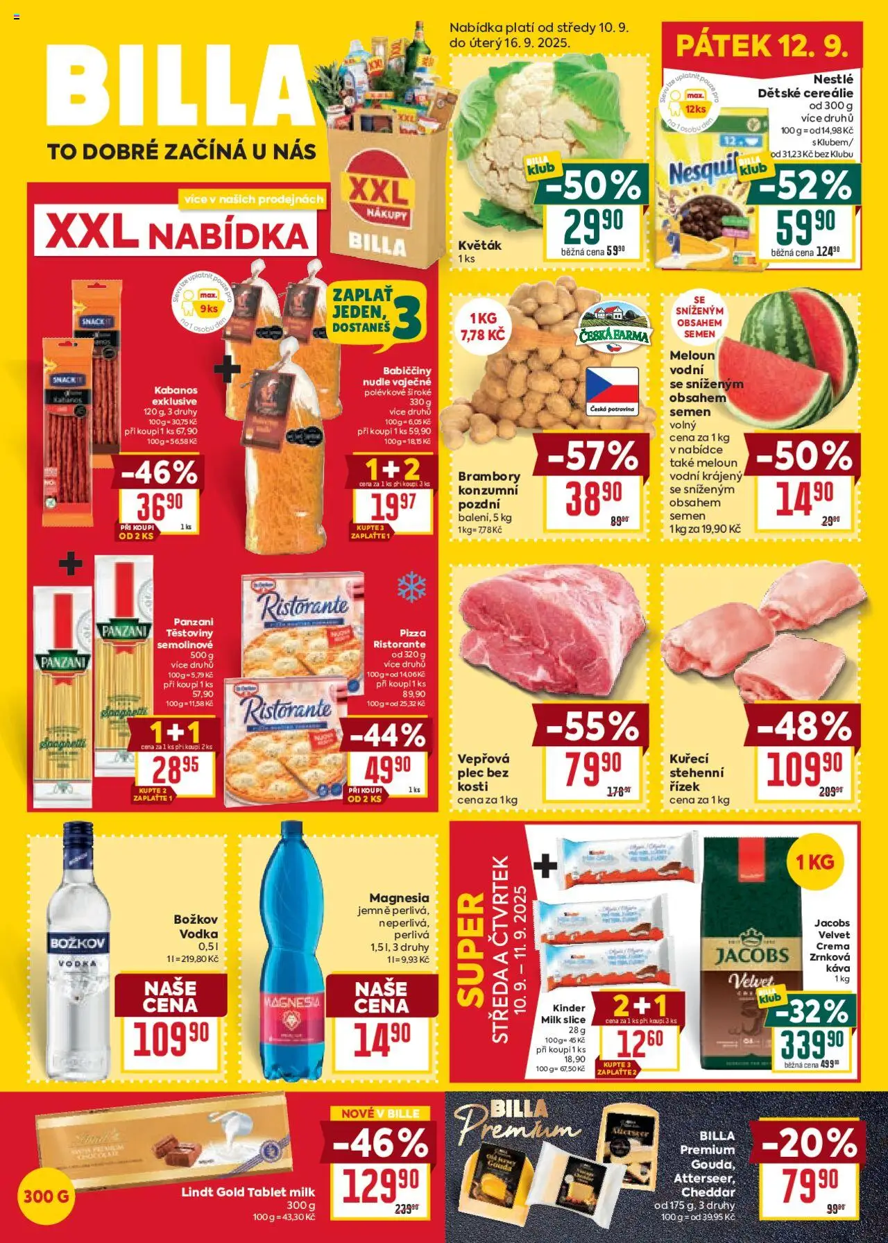  BILLA leták již od 10.09.2025 » Akční "Malý leták"