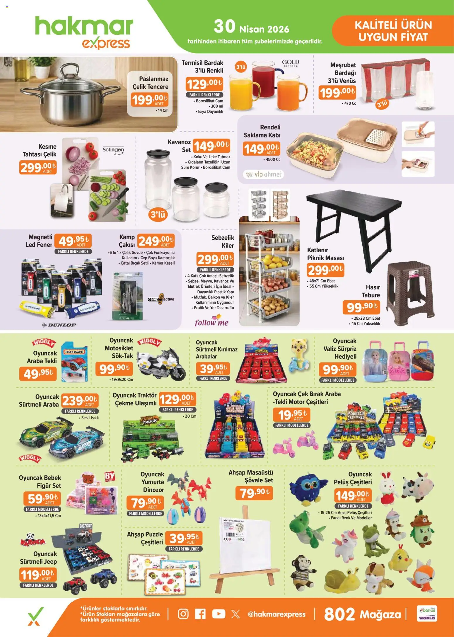 Hakmar Express Hakmar Express - Perşembe Aktüel Ürünler 30.04.2026 - Broşürünün önizlemesi