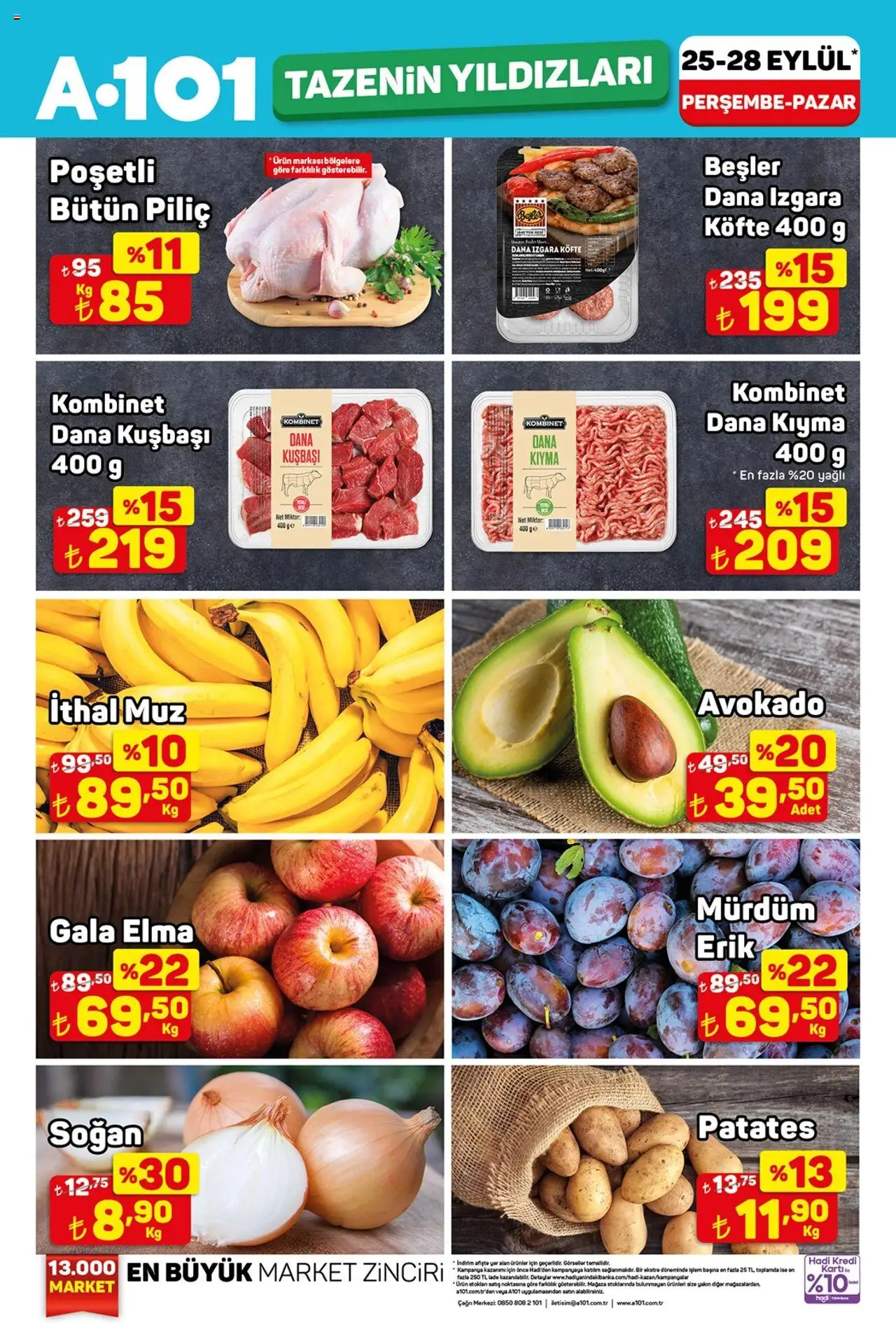 A101 Tazenin Yıldızları (25 Eylül 2025) - Broşür bu hafta - Sayfa numarası 1