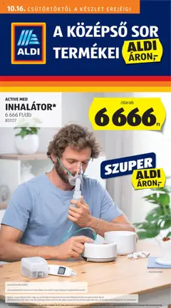 Aldi - Középső sor termékei megtekintése, amely érvényes 2025.10.16.-től
