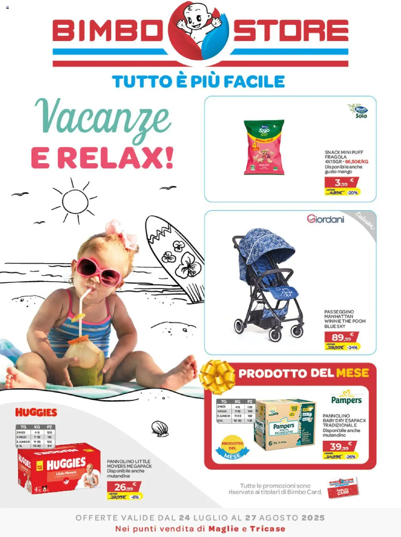 Volantino Bimbo store valido da 24/07/2025 numero di pagina 1