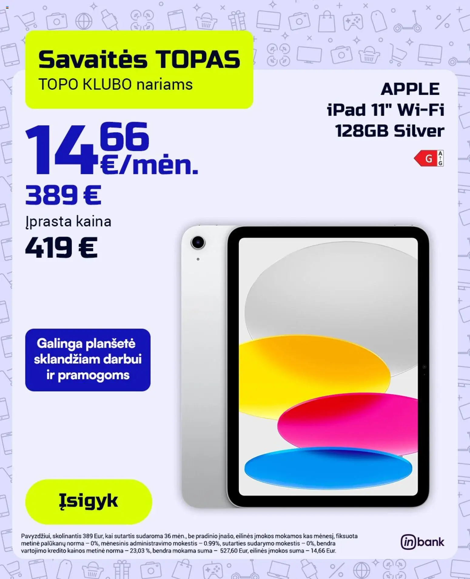 TOPOcentras parduotuvės leidinio Leidinys galiojančio nuo 2026.02.24 peržiūra