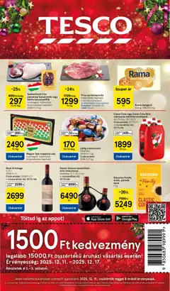 Tesco - Akciós újság Tesco megtekintése, amely érvényes 2025.12.11.-től