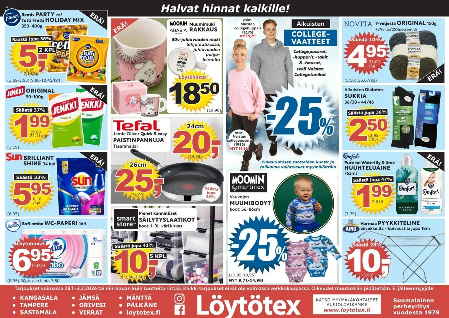Kaupan Löytötex Tarjoukset esikatselu, voimassa 28/02/2026