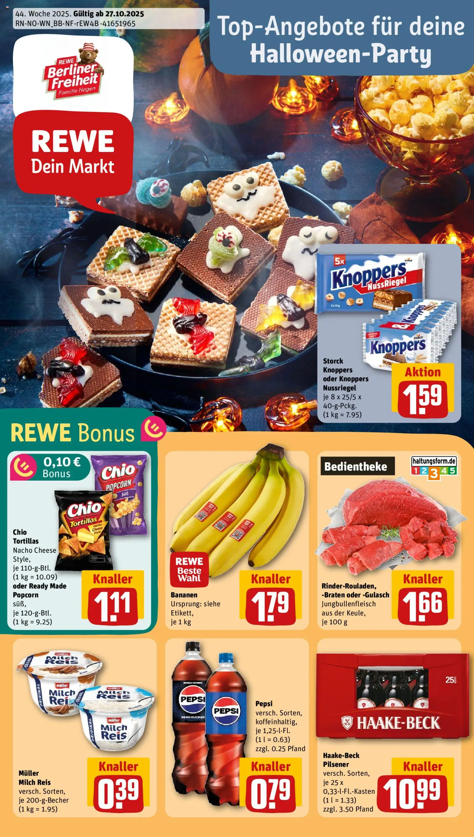 REWE Prospekt ab 27.10.2025 nächste Woche - Prospekt