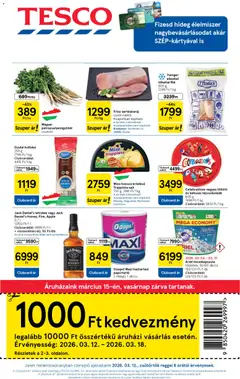 Tesco - Tesco aktuális akciós újság megtekintése, amely érvényes 2026.03.12.-től