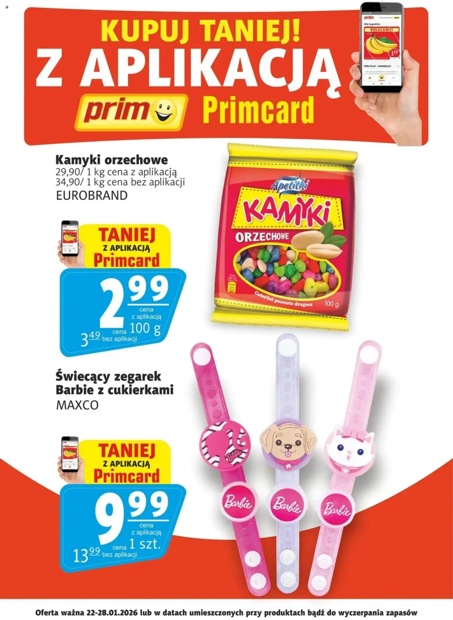 Pogląd gazetki "Promocje Primcard" ze sklepu Prim Market ważnej od 22.01.2026