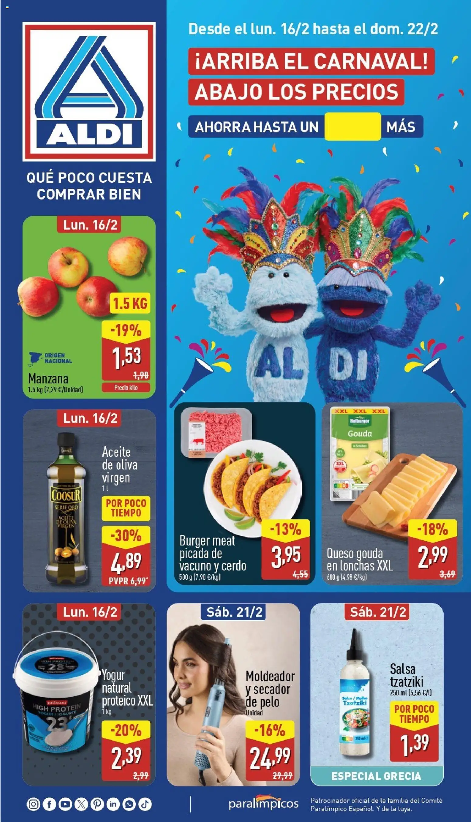 Vista previa del folleto de la tienda Aldi válido desde el 16/02/2026 