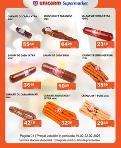 Previzualizarea de cataloage: Unicarm Catalog nou valabil de la 19.02.2026