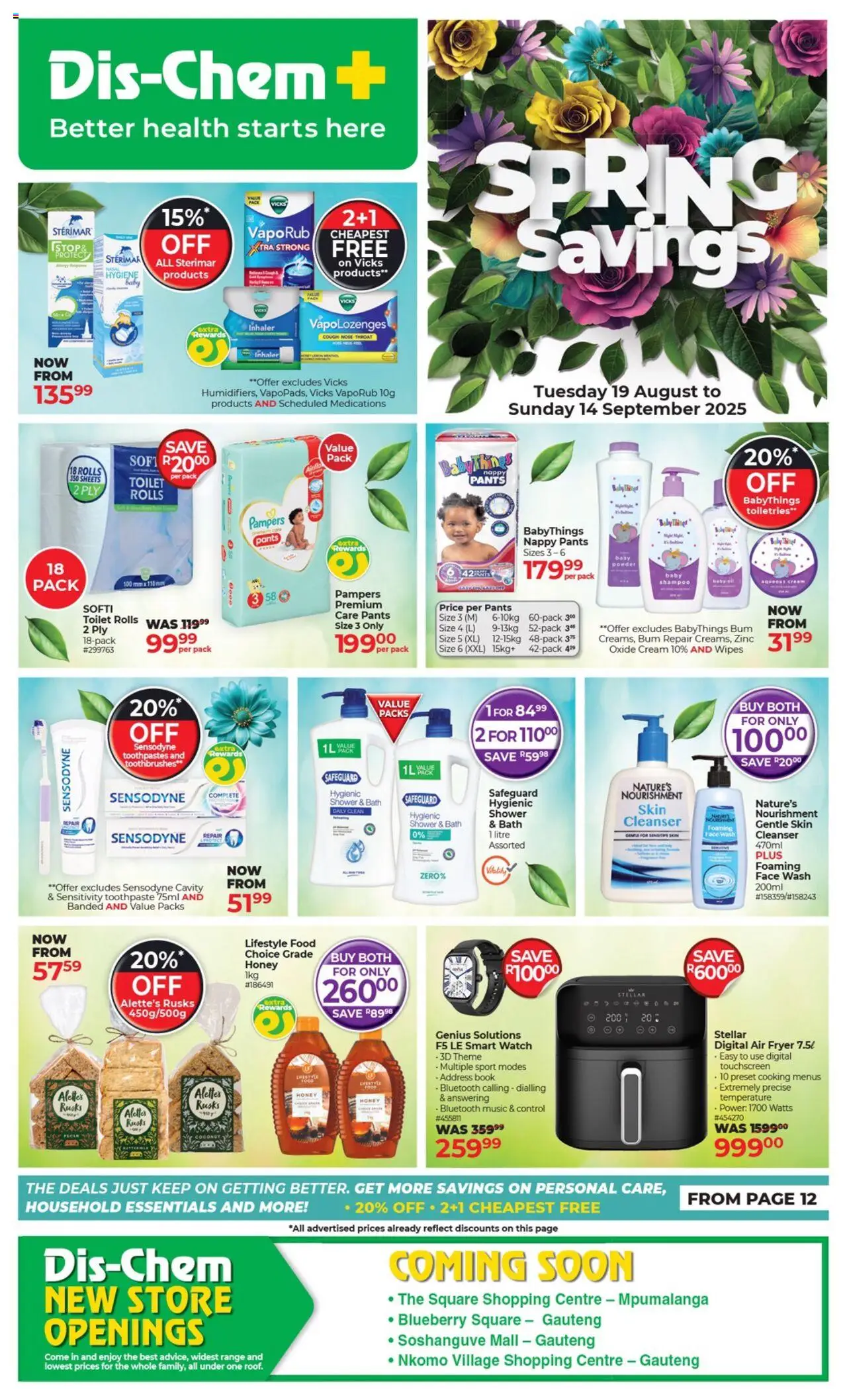 Dis-Chem Specials from 19/08 - 14/09/2025 > Promotions