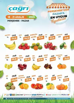 Çağrı Market Manav Katalog 18.12.2025 - Broşürünün önizlemesi