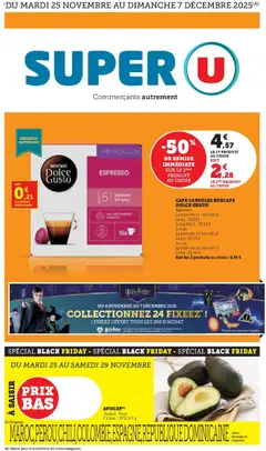 Prévisualisation de Les prix bas de la semaine du magasin Super U formulaire valide 25/11/2025