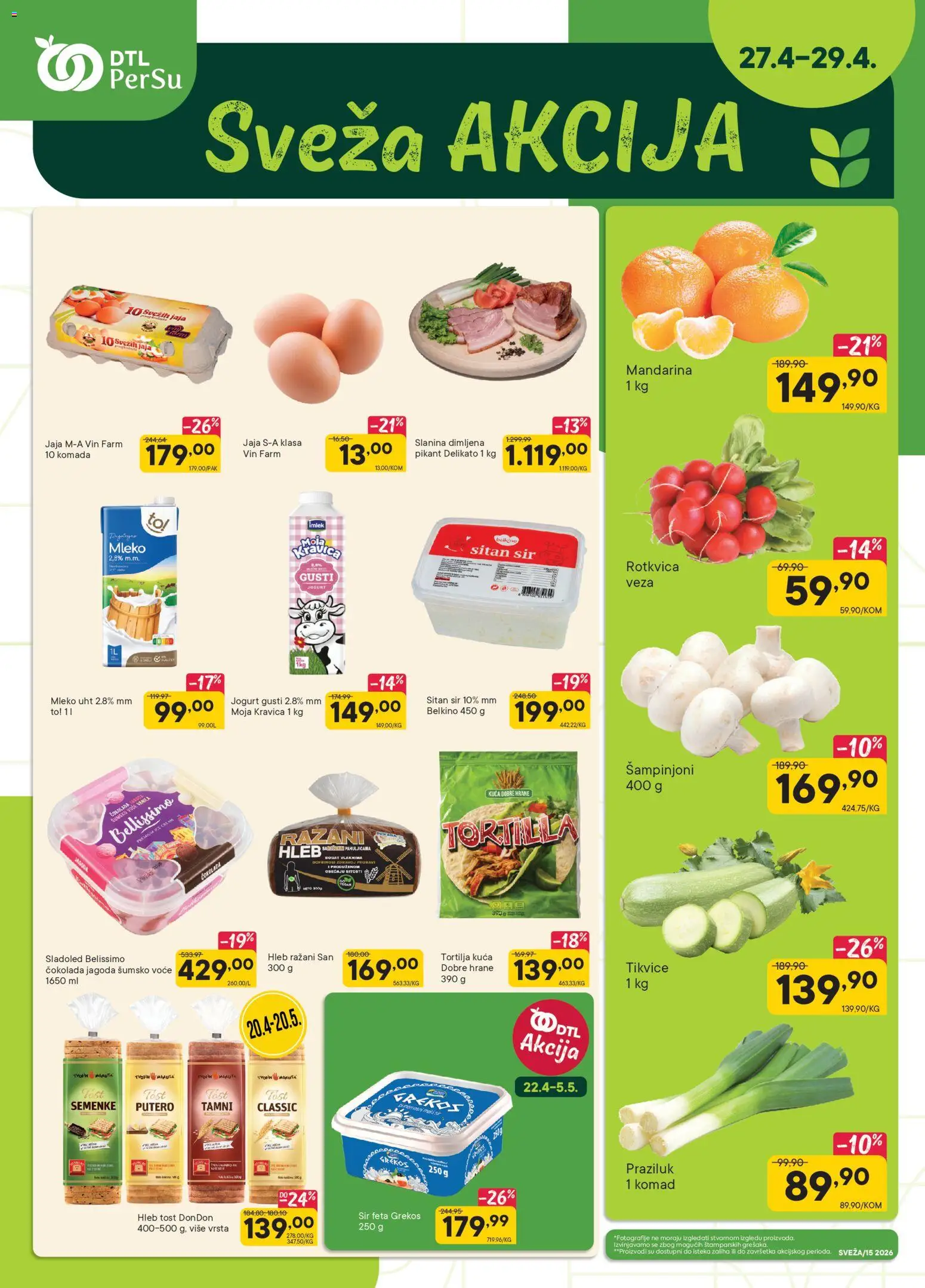 Pregled PerSu kataloga - važi od 27.04.2026