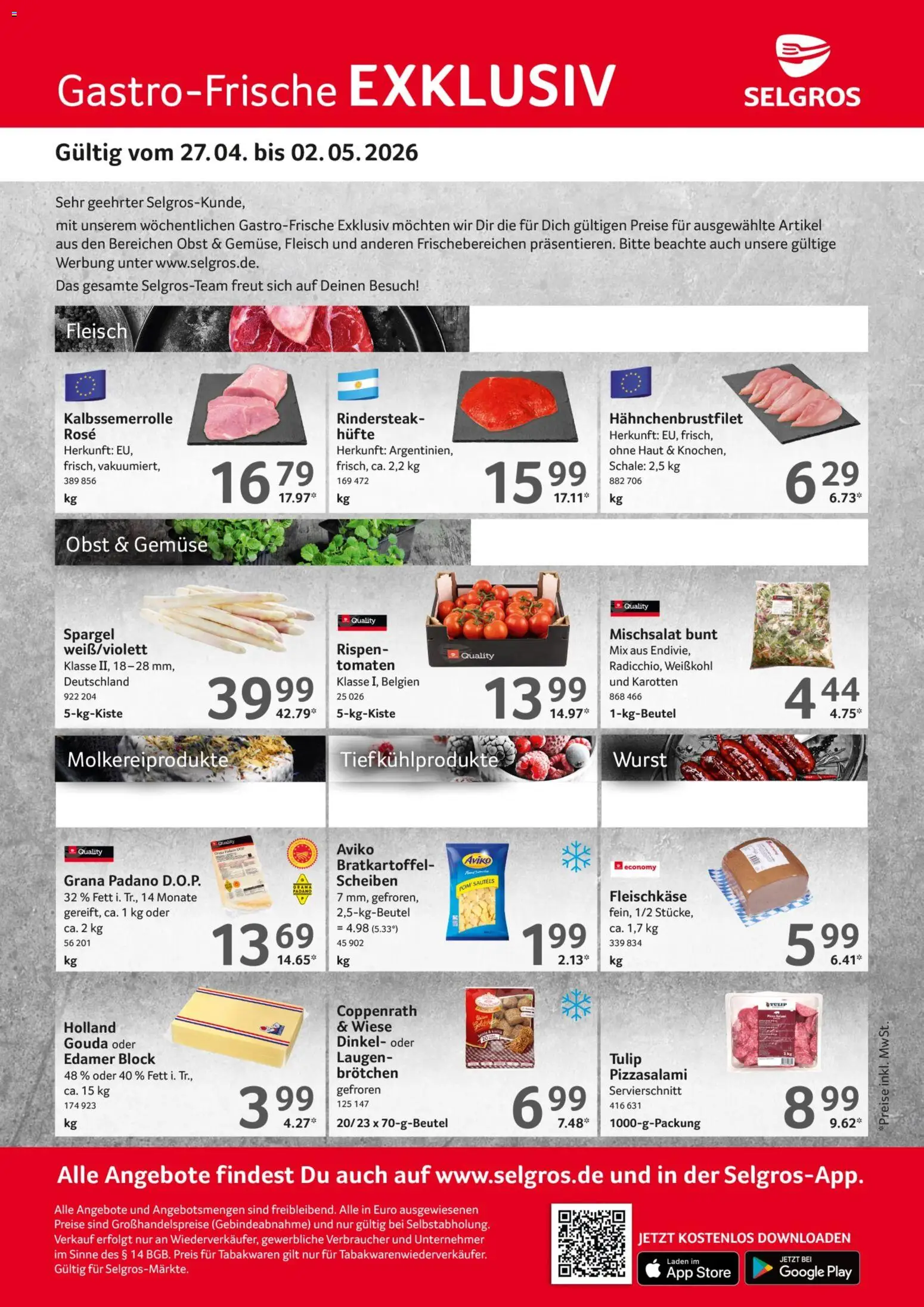 Vorschau von dem Prospekt des Geschäftes Selgros, gültig ab dem 27.04.2026