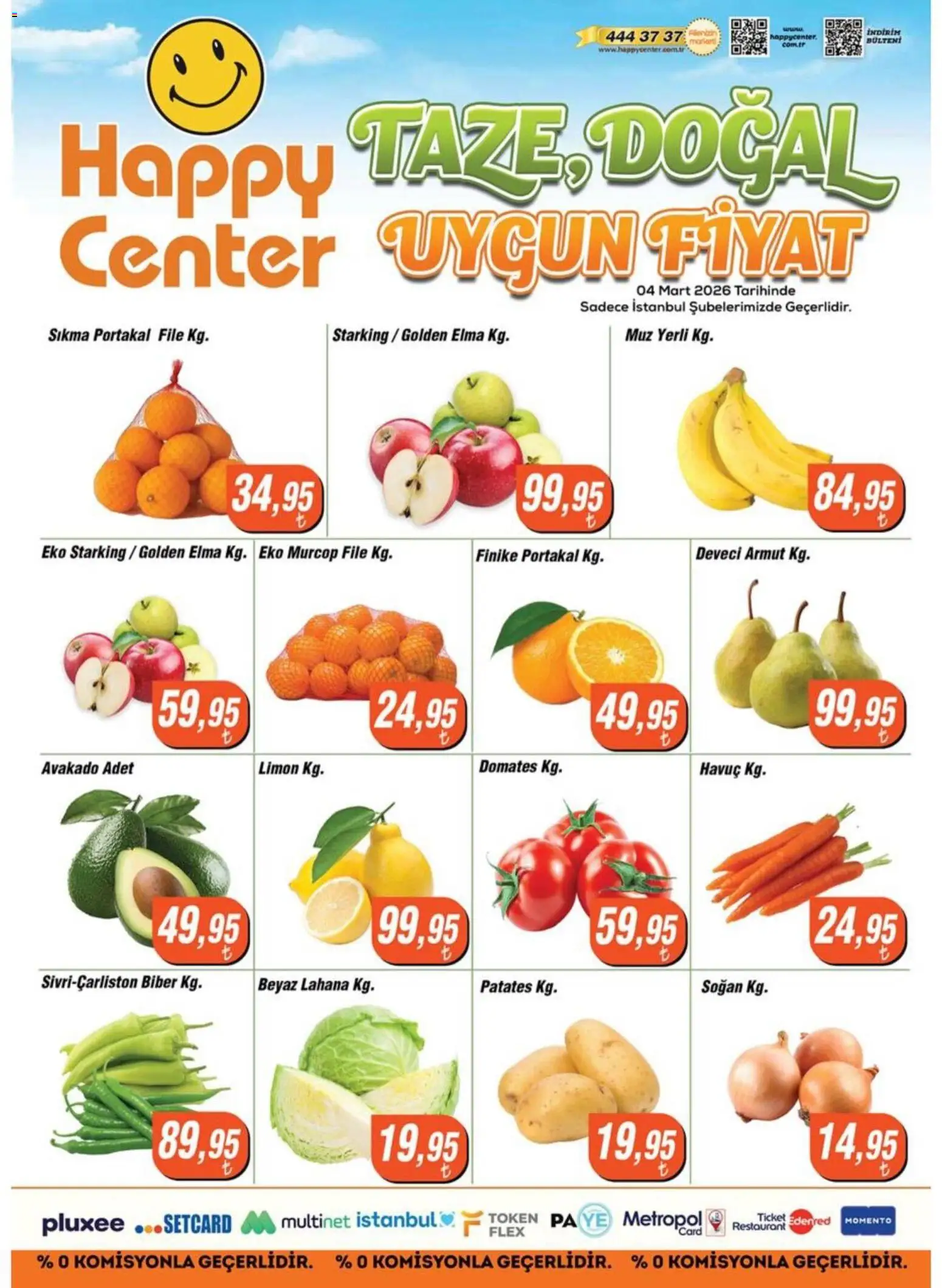 Happy Center Happy Center - Manav 04.03.2026 - Broşürünün önizlemesi