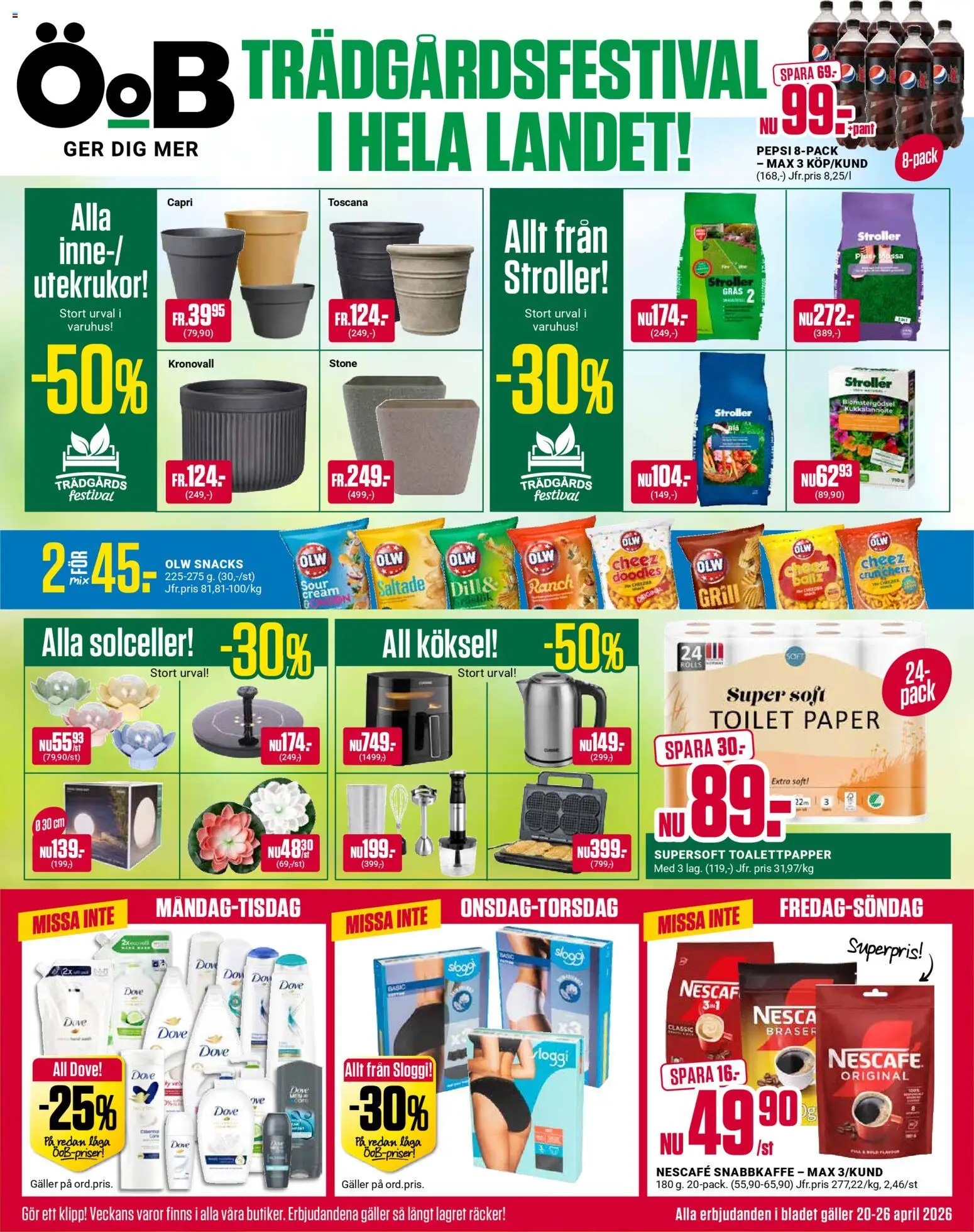 Förhandsgranska reklamblad ÖoB erbjudanden från butik ÖoB gäller från 20/04/2026