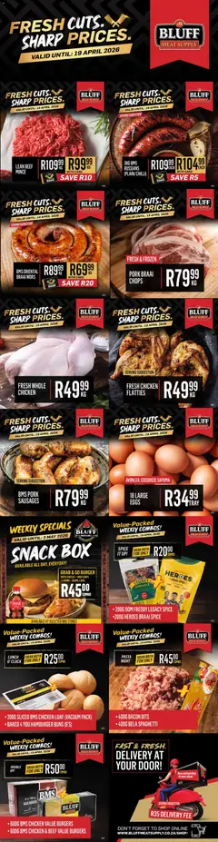 Preview of Bluff Meat Supply flyer valid from 15/04/2026