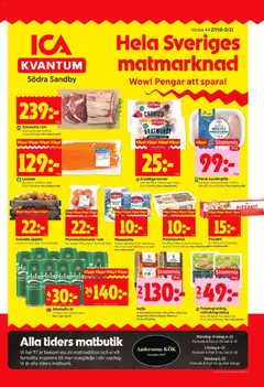 Förhandsgranska reklamblad Södra Sandby från butik ICA Kvantum gäller från 27/10/2025