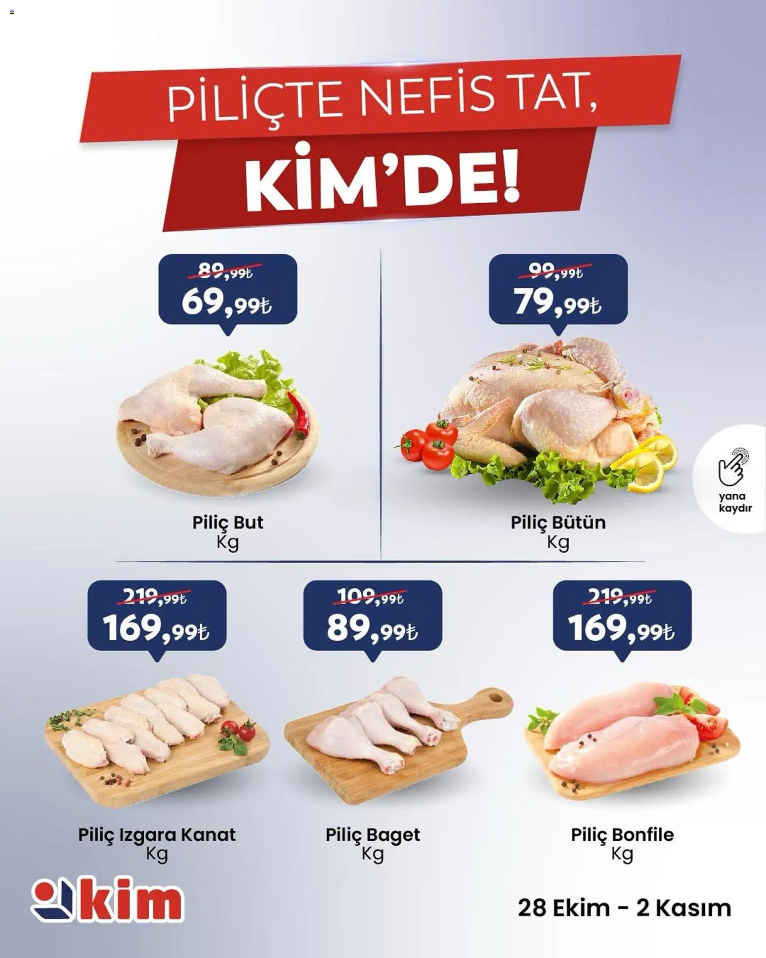Kim Market Salı’dan Pazar’a Taze ve Temiz Seçimler! 28.10.2025 - Broşürünün önizlemesi