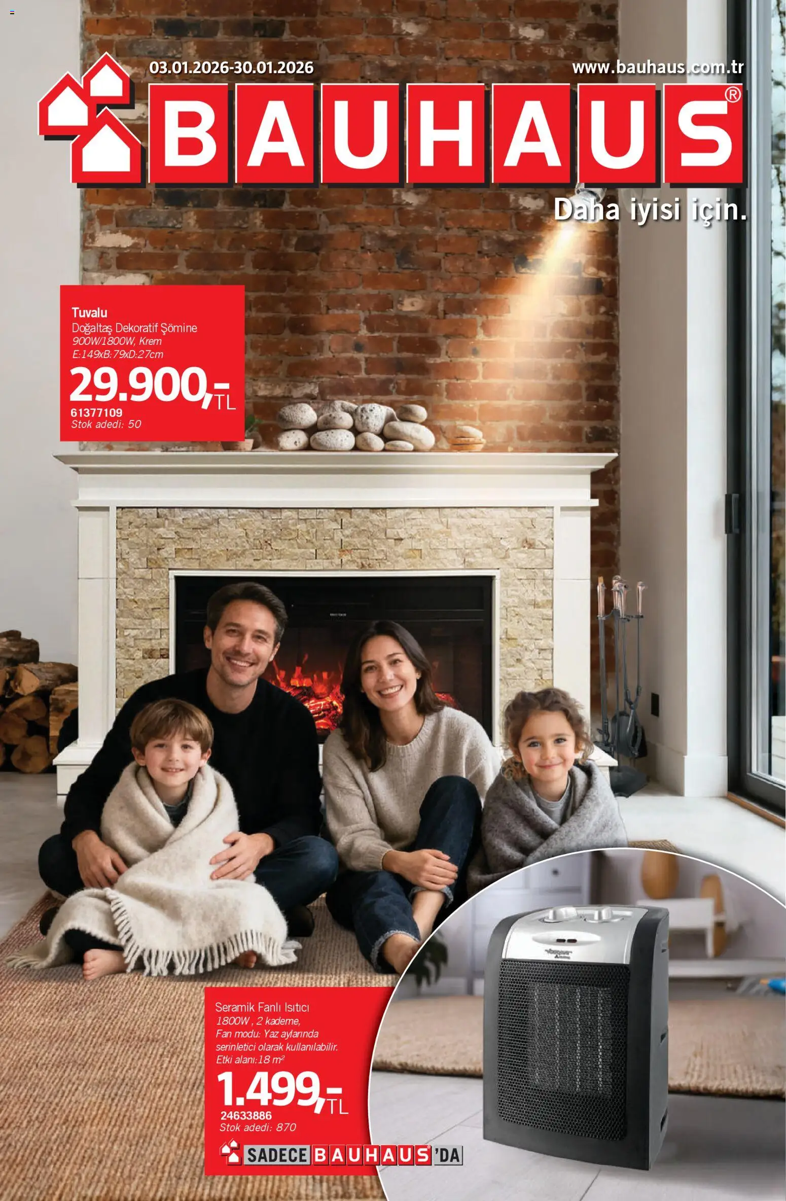 Bauhaus Katalog 03.01.2026 - Broşürünün önizlemesi - Fan, Krem