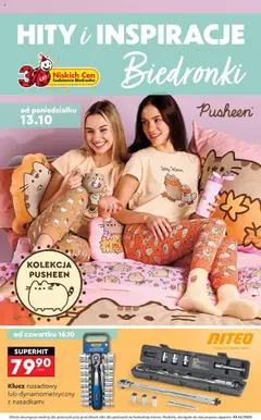 Pogląd gazetki "Hity i inspiracje" ze sklepu Biedronka ważnej od 13.10.2025