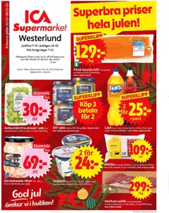 Förhandsgranska reklamblad Enköping från butik ICA Supermarket gäller från 22/12/2025