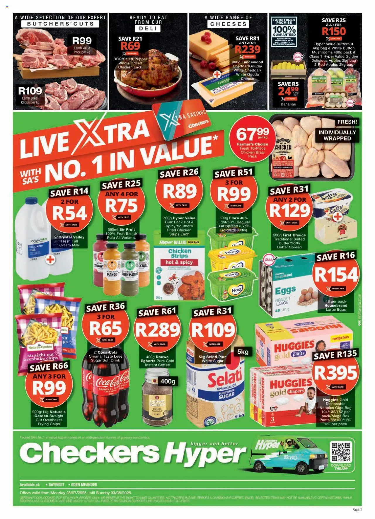 Checkers Eastern Cape - Hyper July Month-End Promotion 28/07 - 03/08/2025 >> Catalogue