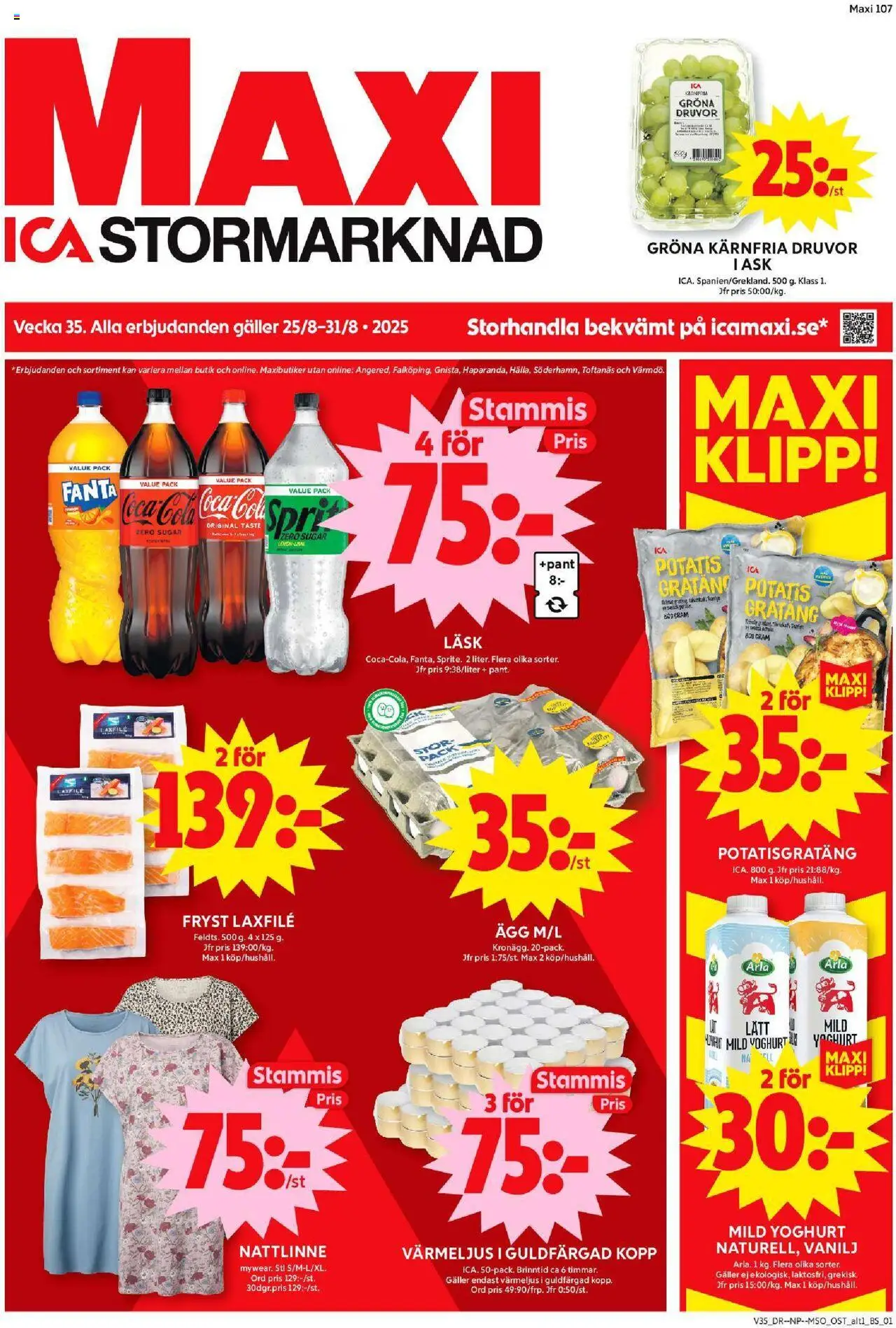 Sollentuna är giltig 25/08 2025 > Veckans Erbjudanden gäller från 25/08/2025 till 31/08/2025 sidnummer 1