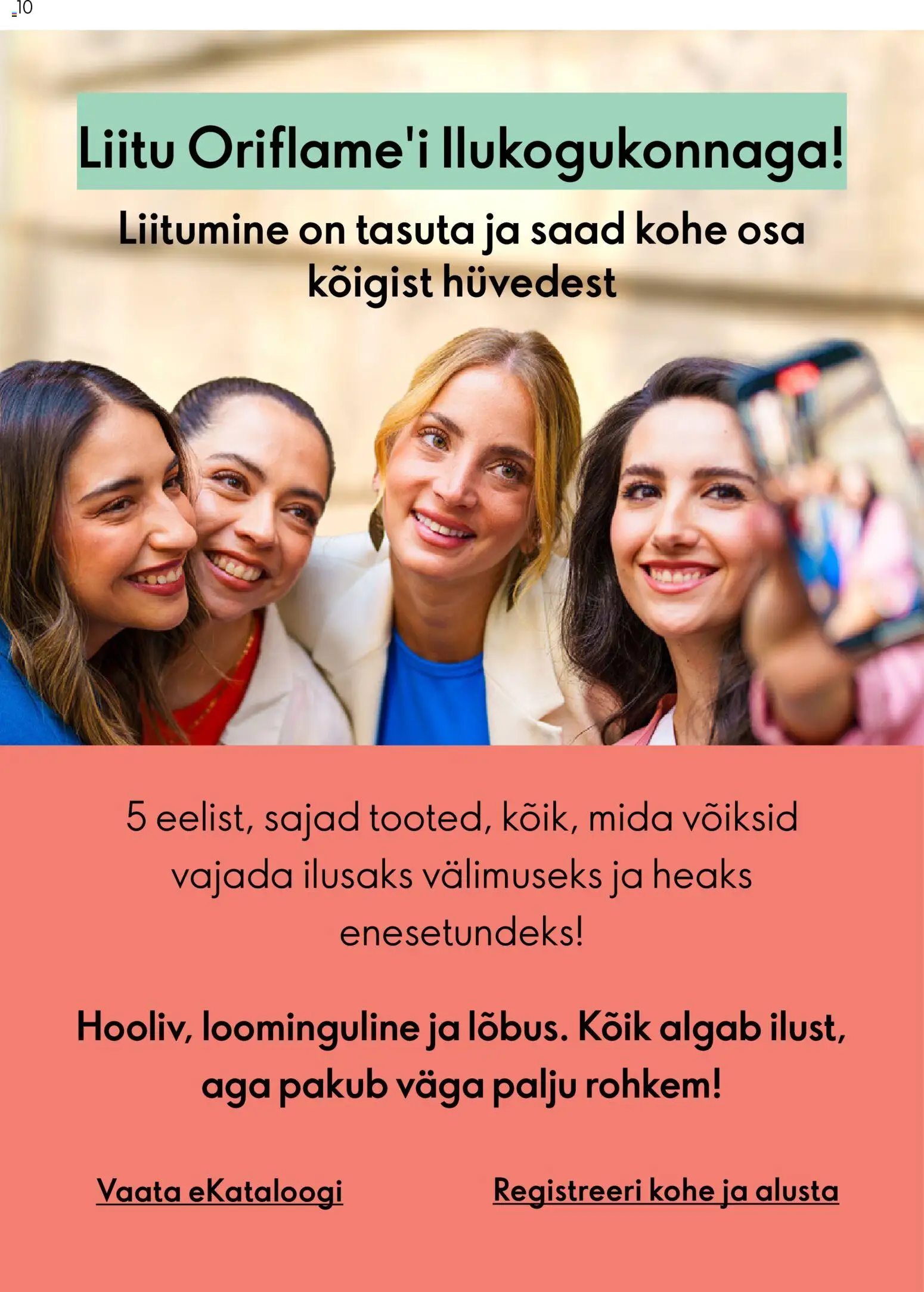 Oriflame kliendilehe eelvaade alates 2025.04.20