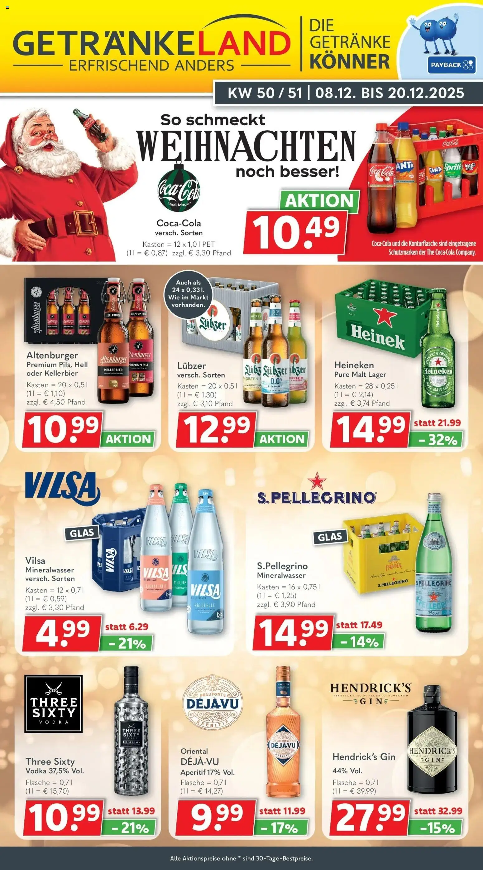 Vorschau von dem Prospekt des Geschäftes Getränkeland, gültig ab dem 08.12.2025
