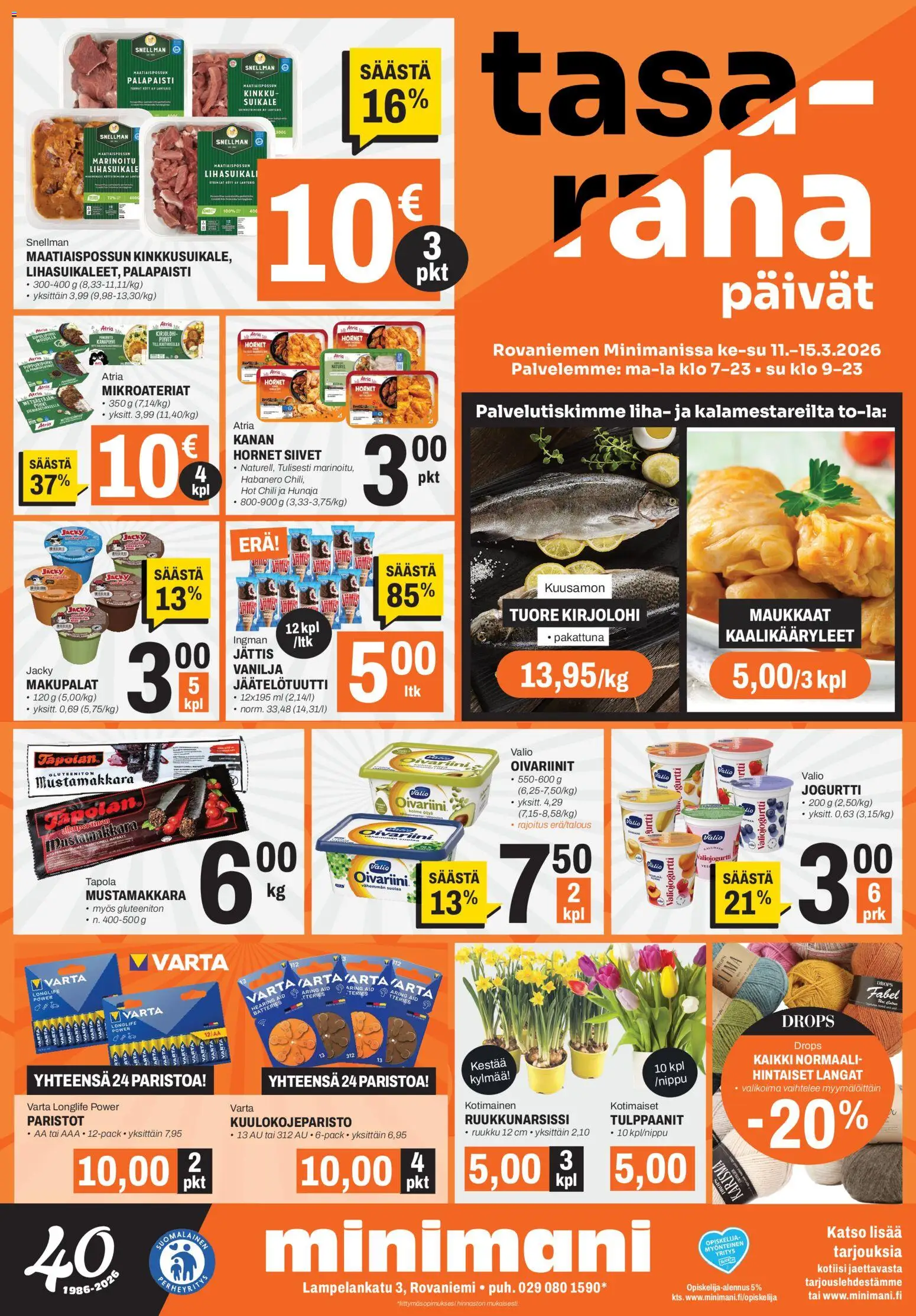 Kaupan Minimani Minimani tarjoukset - Rovaniemi esikatselu, voimassa 11/03/2026