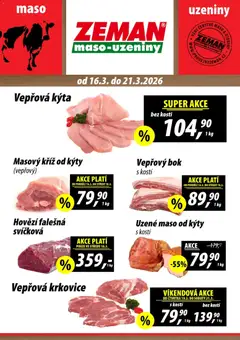 Náhled nabídky: Prodejny Zeman Prodejny Zeman leták platný od 16.03.2026